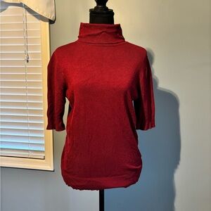 Liz Claiborne Maroon Cowl Neck Sweater